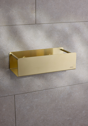 Box Glueable Shower Basket Brushed Brass (1)