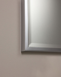 Framed Wall Mounted Mirror Chrome (3)