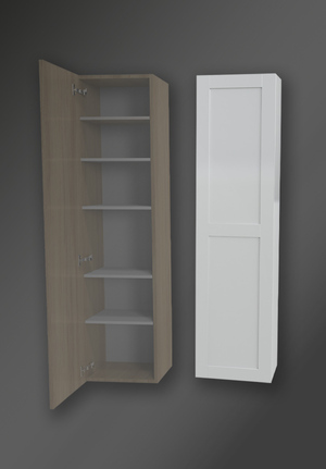 Förvaringsskåp London Ljusgrå Vänster