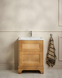 Kensington Vanity Unit 60 Natural Oak Floorstanding For Work Top (1)