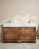 Kensington Vanity Unit 160 Warm Oak Floorstanding (2)