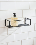 Shower Basket Single Black (2)