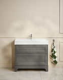 Kensington Vanity Unit 100 Dark Grey Floorstanding (2)