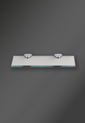 Glass Shelf And Bracket Set 300mm Chrome