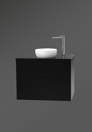 City Vanity Unit 80 Charcoal Black For Worktop 