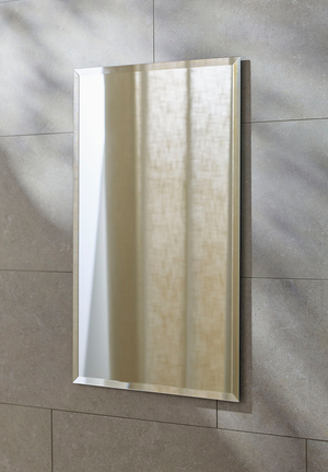 Rectangular Bathroom Mirror with Bevelled Edge Signature