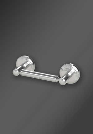 Oslo Double Post Toilet Roll Holder Chrome