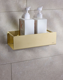 Box Glueable Shower Basket Brushed Brass (2)