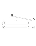 Towel Rail Hartford 645 mm Chrome (3)