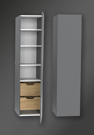 Förvaringsskåp City Thunder Grå Höger