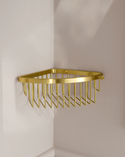 Signature Corner Shower Basket Brushed Brass (1)