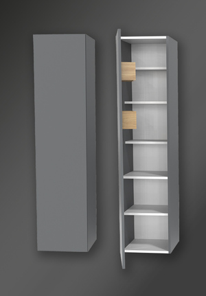 Förvaringsskåp City Thunder Grå Vänster