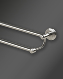 Oslo Double Towel Rail Polished Nickel (2)