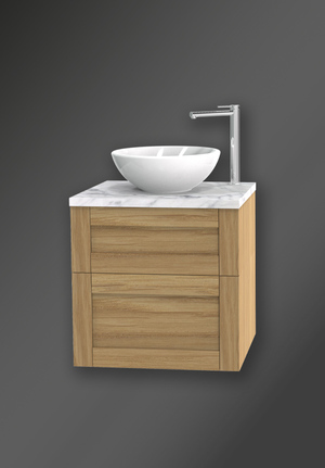 London 60 Vanity Unit for worktop Natural Oak (1)