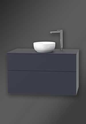 City Vanity Unit 1000 Midnight Blue For Worktop 