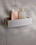Box Glueable Shower Basket Brushed Nickel (2)