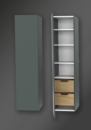 Förvaringsskåp City Highland Grön Vänster