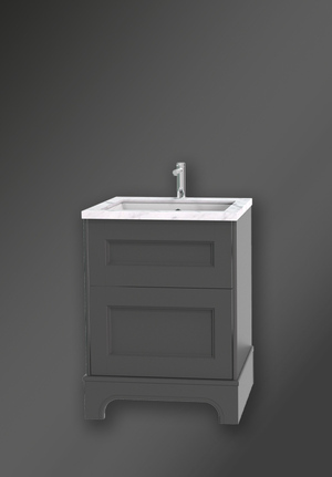 Kensington Vanity Unit 60 Dark Grey Floorstanding For Work Top (1)