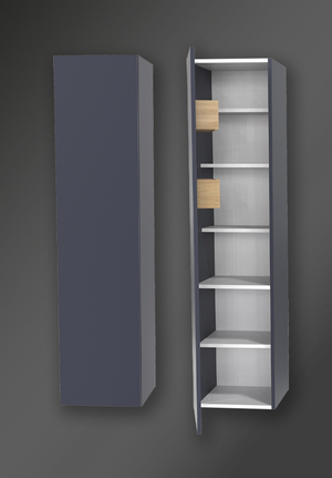 Förvaringsskåp City Midnight Blå Vänster