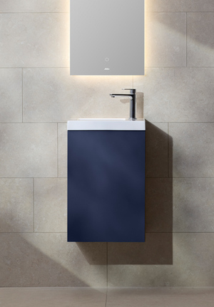 City Vanity Unit 40 Midnight Blue Right Hand 