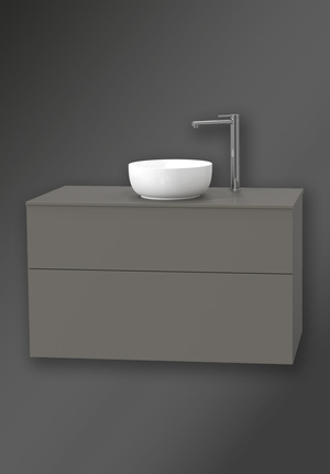 City Vanity Unit 1000 Pebble Greige For Worktop 