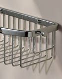 Signature D-Shaped Shower Basket Chrome (5)