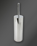 Free Standing/Wall Mounted Toilet Brush Set Chrome (1)