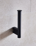 Miami Toilet/Spare Roll Holder Matt Black (2)