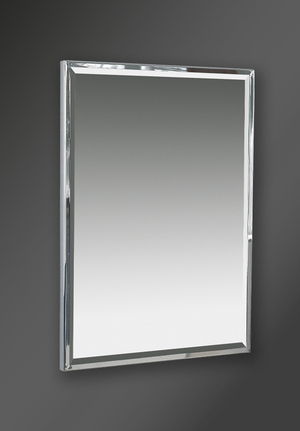 Framed Wall Mounted Mirror Chrome