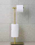 Toilet Roll Holder Signature Brushed Brass (3)
