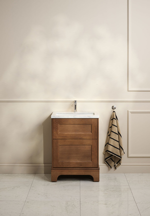 Kensington Vanity Unit 60 Warm Oak Floorstanding For Work Top (1)