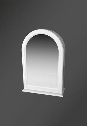 Spegelskåp 50 Traditional vit, högerhängd dörr (1)