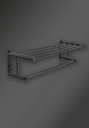 Towel Rack Matt Black