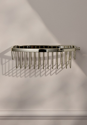 Signature D-Shaped Shower Basket Polished Nickel (1)
