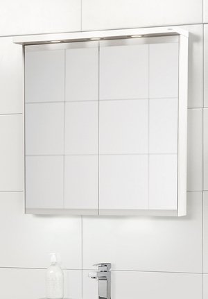 Spegelskåp 70 Vit (1)