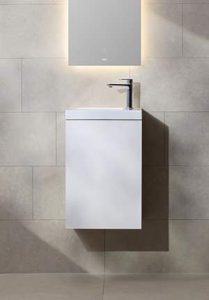 Vanity Unit New York 40 for full cover basin, White with right hung door (1)