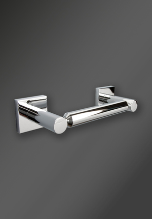 Atlanta Double Post Toilet Roll Holder Chrome