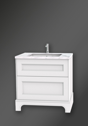 Kensington Vanity Unit 80 White Floorstanding For Work Top (1)