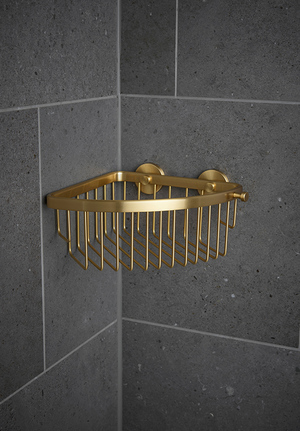 Duschkorg Hörn Borstad mässing limbar