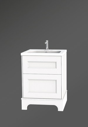 Kensington Vanity Unit 60 White Floorstanding (1)