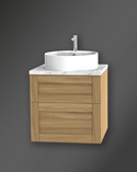 London 60 Vanity Unit for worktop Natural Oak (2)