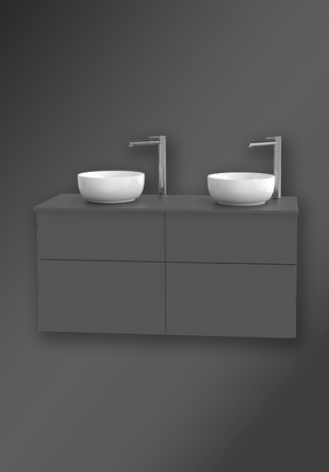 City Vanity Unit 1200 Thunder Grey For Worktop 