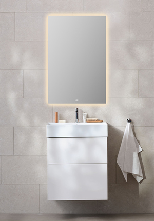 Möbelpaket 60 Vit Spegel Ambient format Bloc handfat