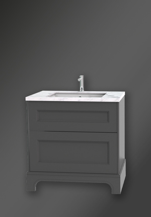 Kensington Vanity Unit 80 Dark Grey Floorstanding For Work Top (1)