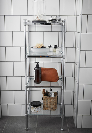 Four Tier Shelf Chrome (1)