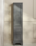 Tall Cabinet Kensington Right Hand Door Freestanding Dark Grey (3)