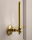 Stockholm Spare Toilet Roll Holder Polished Brass (2)