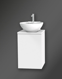 Vanity Unit New York 40 for worktop, White with left hung door (2)