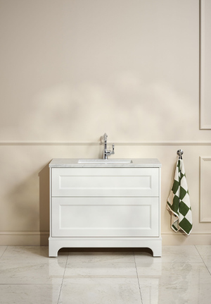 Kensington Vanity Unit 100 White Floorstanding For Work Top (1)