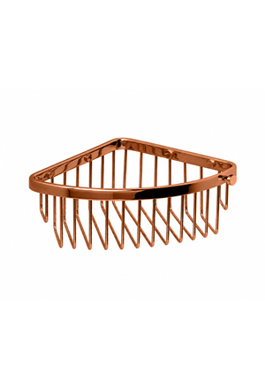 Corner Soap Basket Copper